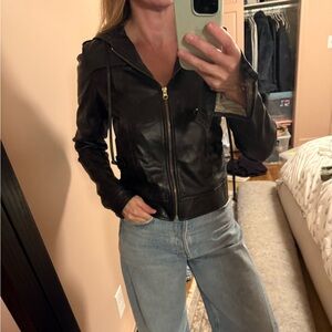 Mike & Chris Black Leather Jacket